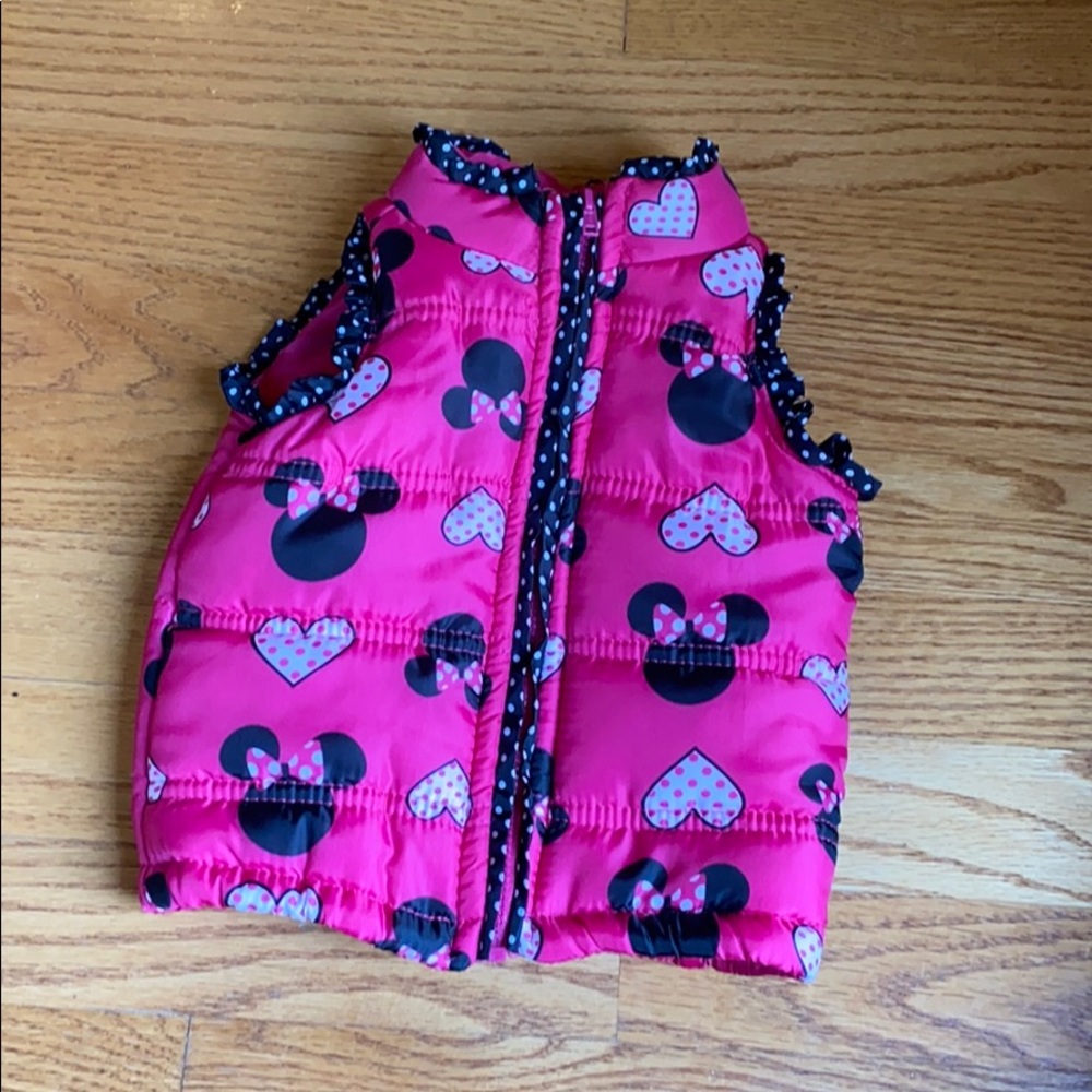 Disney’s Minnie Mouse print toddler puffer vest
